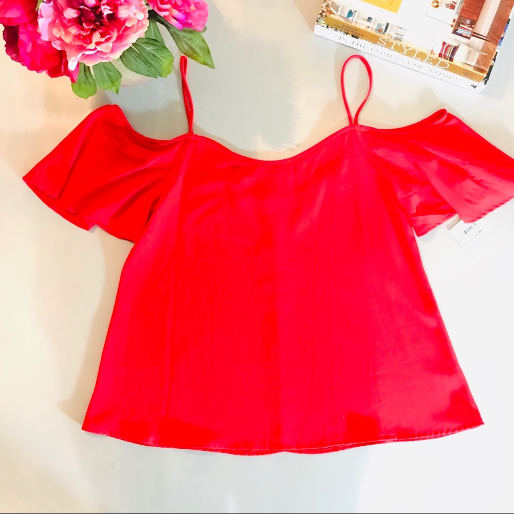 NWT BP Nordstrom Cold Shoulder Top - Picture 3 of 8